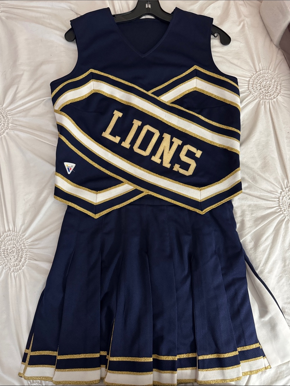 Russell Athletic Navy and Gold LIONS Cheer Shell - Picture 1 of 13